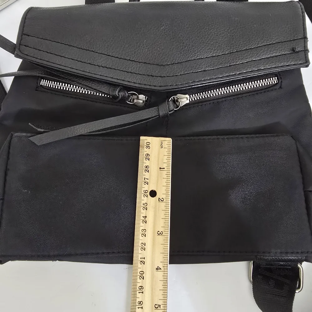BOTKIER New York Mini Trigger Backpack Purse Faux Leather‎ Black Travel